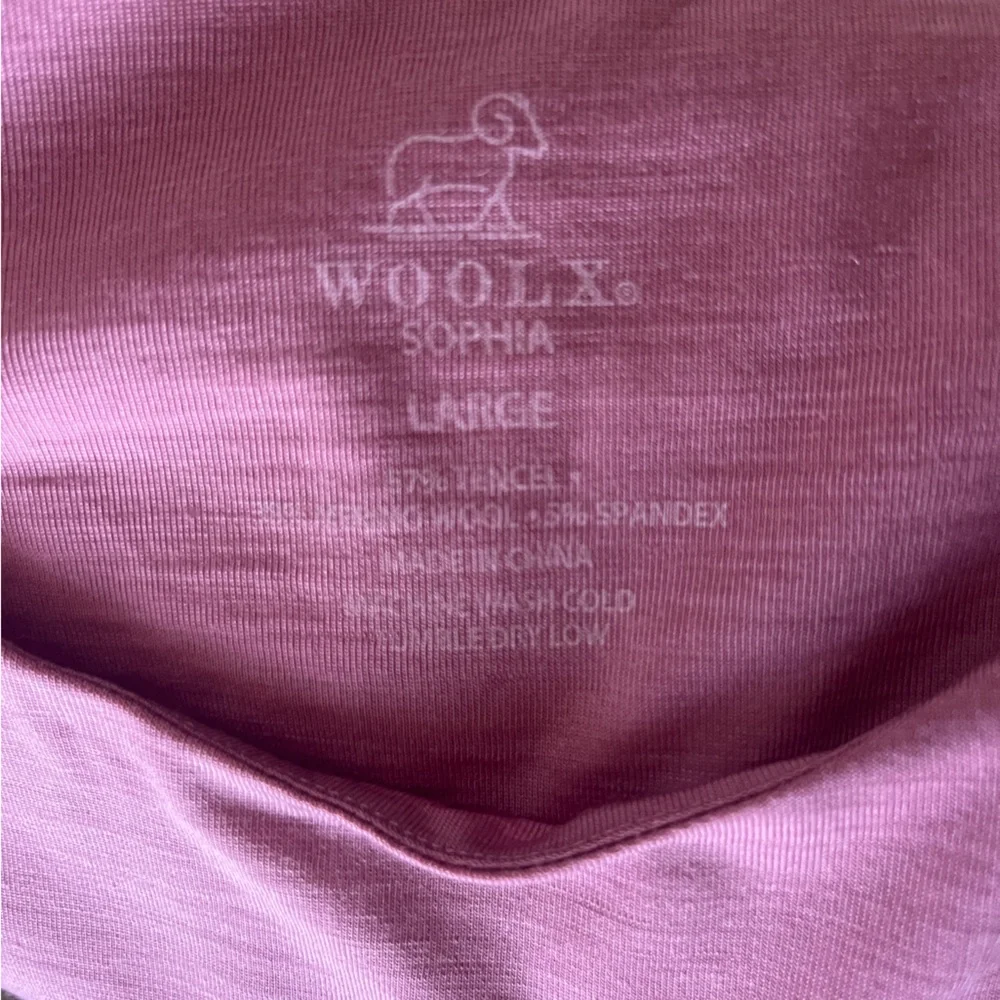 Woolx Pink Long Sleeve bodysuit (Sophia) - Picture 2 of 3